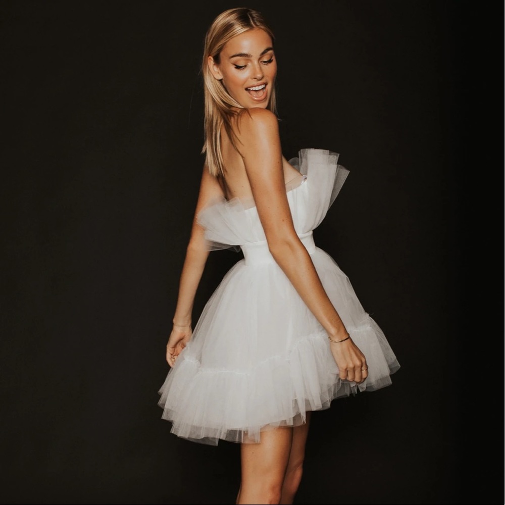 Katie May Tulle Mini Dress in a Size Small
